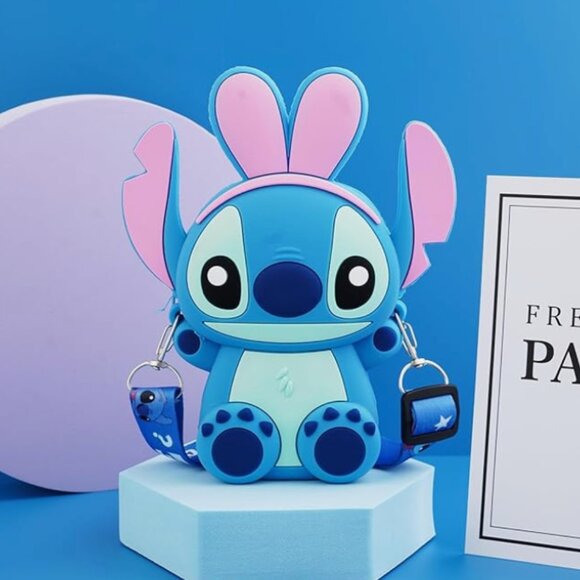 Disney Stitch Mimi Silicon Crossbody CUTE bag - Picture 1 of 7